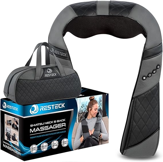 RESTECK Massagers for Neck and Back with Heat Deep Tissue 3D Kneading